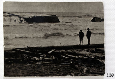Photograph - Photograph of Edinburgh Castle' stranded and wrecked at Lady Bay, circa 1888