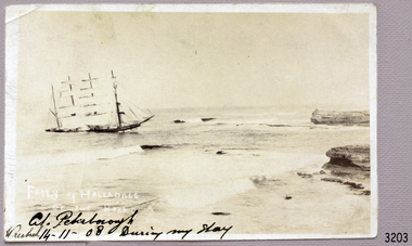 Post Card, Falls of Halladale on the Rocks, 1909