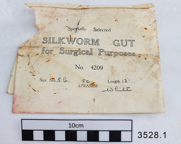 Surgical thread, early 20th century