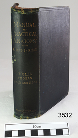 Book, Young J. Pentland, Manual of Practical Anatomy, Vol. 2, Thorax, Head and Neck, 1894
