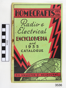 Book, Radio and Electrical Encyclopedia and 1935 Catalogue, circa 1935
