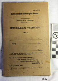 Book - Record Book, Meteorological Observations
