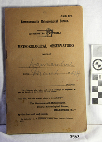 Book, Meteorological Observation Mar 1948