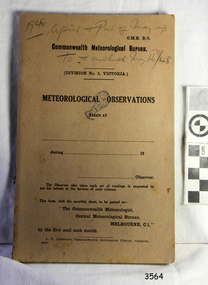 Book - Record Book, Meteorological Observations