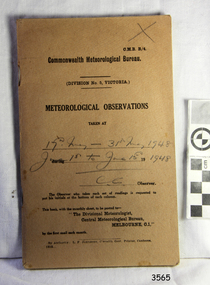 Book - Record Book, Meteorological Observations
