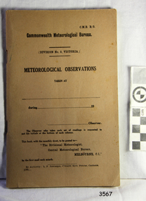 Book - Record Book, Meteorological Observations