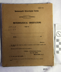 Book - Record Book, Meteorological Observations