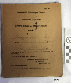 Book - Record Book, Meteorological Observations