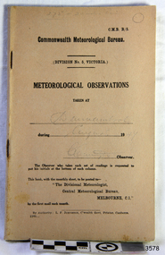 Book, Meteorological Observations