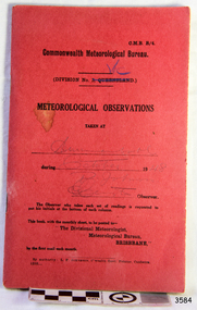Book - Record Book, Meteorological Observations