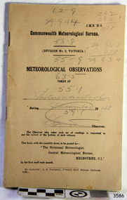 Record Book, Meteorological Observations