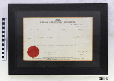 Certificate, 04/02/1926