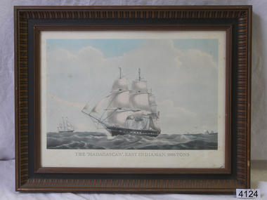 Print - Lithograph Picture, Madagascar Indiaman, Unknown