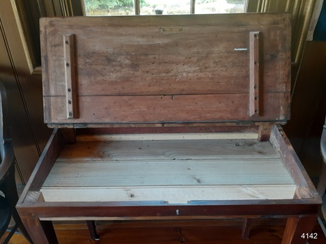 Floor of storage is made from tongue and groove timber