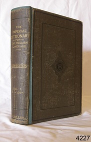 Book, The Imperial Dictionary of The English Language Vol 1