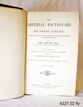 Fly page with printed information