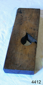 wooden plane, varnished, no blade