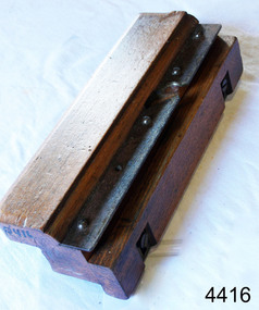 Wooden tool, varnished, without blade