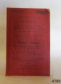 Book, The Victoria School Arithmetic