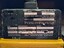 Top reverse side of beacon with black panel for handwritten information