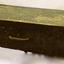 Toolbox has hinged lide that is about three-quarters the size of the front, hinged in two places and closed with a latch