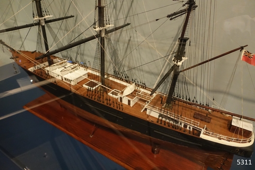 View of layout of decking structures and rigging