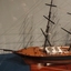 View shows derail of ship's rigging