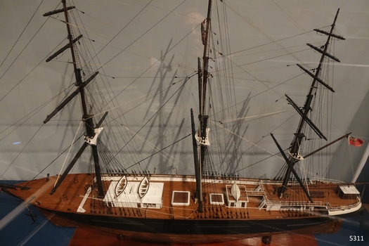 Close-up of the deck structures