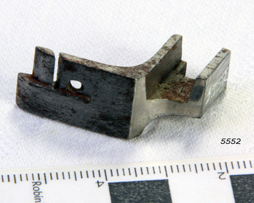 Metal foot has some degradation
