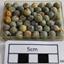 Lead shot balls with mould mark and corrosion