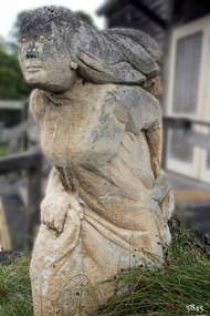 Sculpture - Limestone, Lady in the Wind, 1975