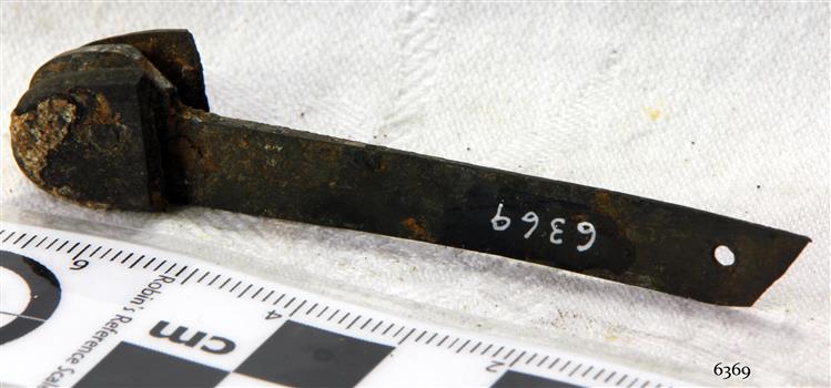End section only, with portion of blade, rusted