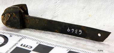 End section only, with portion of blade, rusted