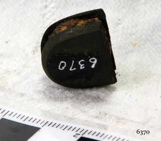 Metal end section is corroded and broken off