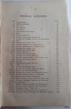 Contents index, page 1