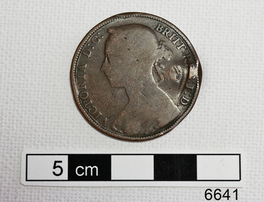 Obverse of coin has portrait of female
