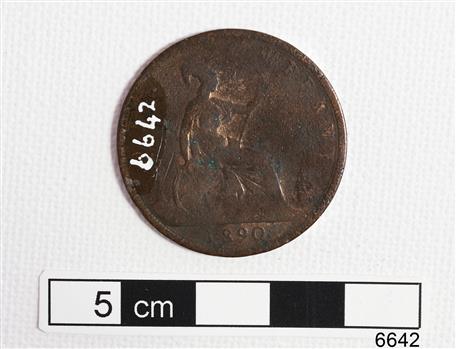 Reverse has image of a seated woman holding a trident