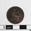 Coin shows seated woman holding a trident