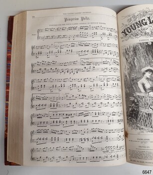 Page with music score for the tune of Prosperino Polka
