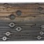 Lid of box has hollowed compartments shaped to fit around the metal tools in the base