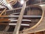 Four oars in the surf boat