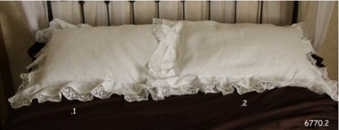 Textile - Pillow Case, Mary Jane Giles (Mrs Harry Giles), Late 19th to Early 20th Century