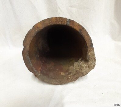 Rim is thick, has chips and sediment on the surface