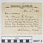 Printed form has hand written details in ink
