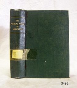 Book, William P. Nimmo, The Poetical Works of Henry Wadsworth Longfellow, (short title on cover is ‘The Poetical Works of Longfellow’), n.d.!