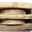 Wooden block with two wooden sheaves and metal frame