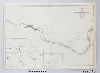 Document - Navigation Chart, Ras Makhabez to Bengazi