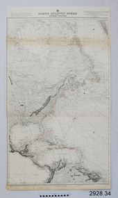 Document - Navigation Chart, North Atlantic Ocean, Western Portion