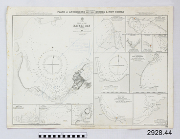 Document - Navigation Chart, Plan of Anchorages between Borneo and New Guinea