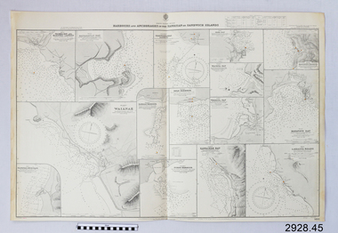 Document - Navigation Chart, Harbours and Anchorages in the Hawaiian Islands or Sandwich Islands